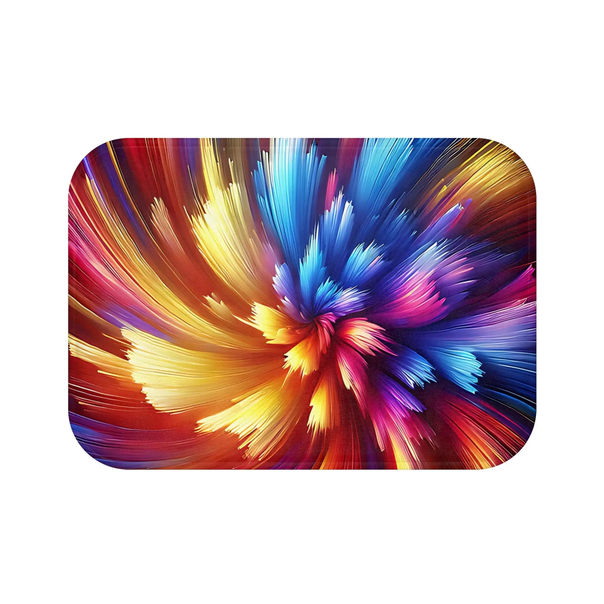Vibrant Color Burst Bath Mat