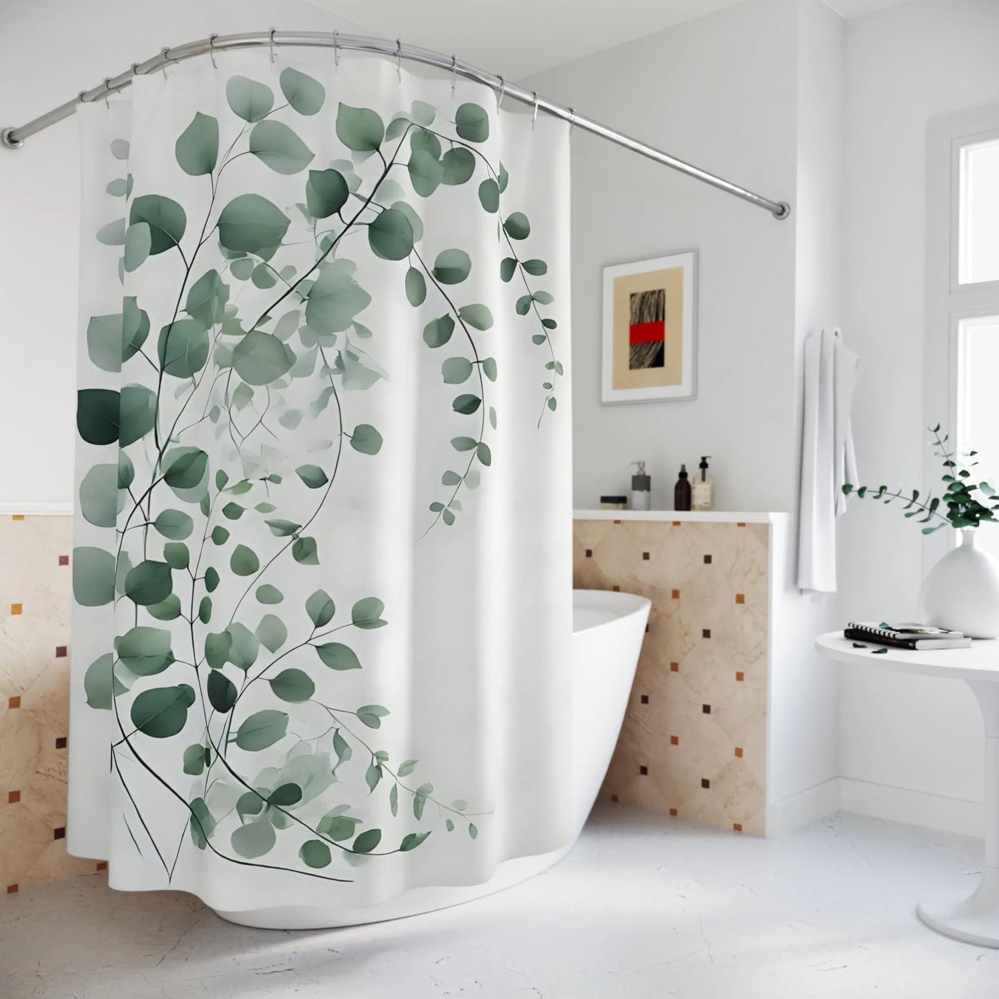 Botanical Shower Curtains for Relaxing Bathrooms