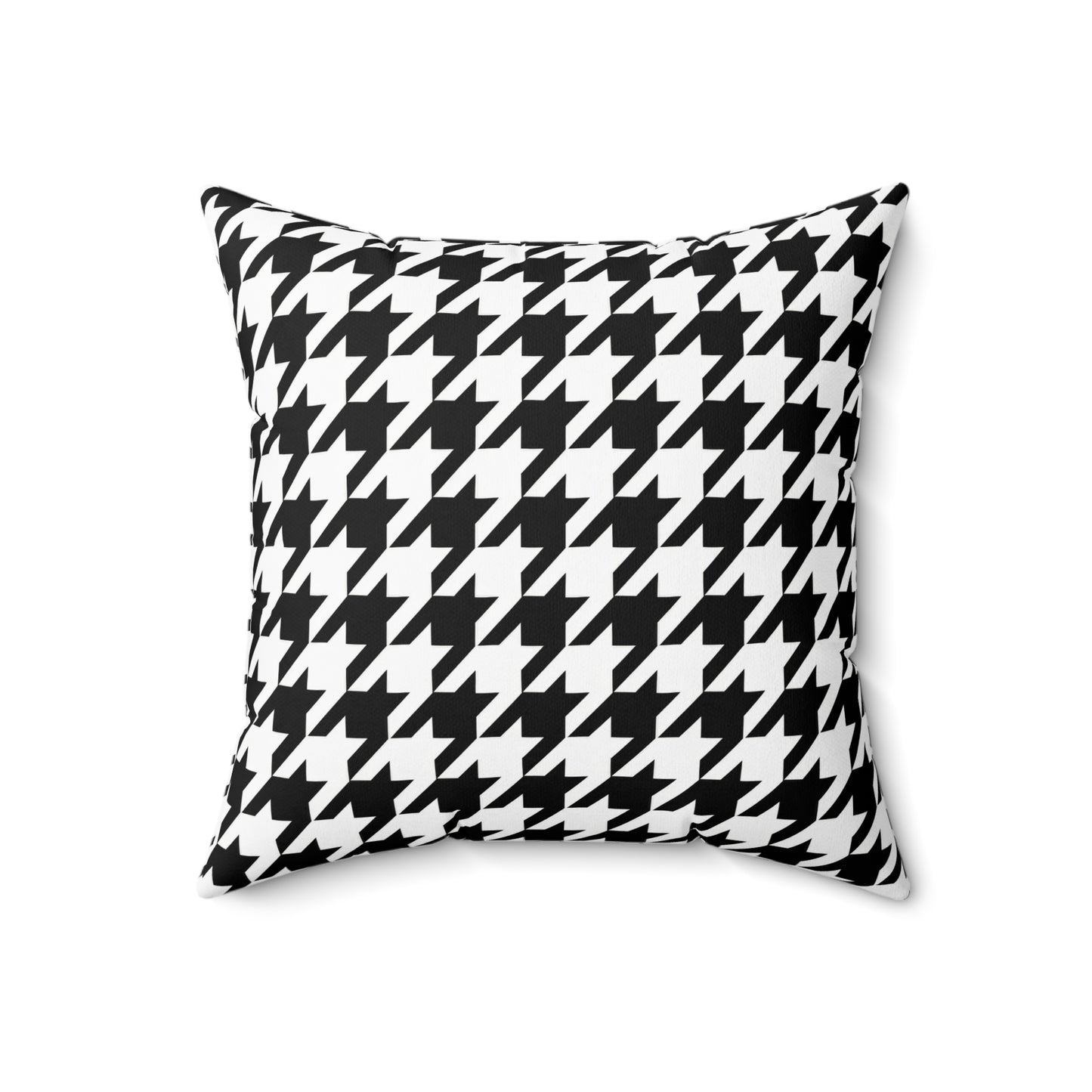 Houndstooth Black & White Decorative Pillow2