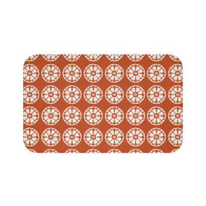 Japanese Shibori Terracotta Bath Mat