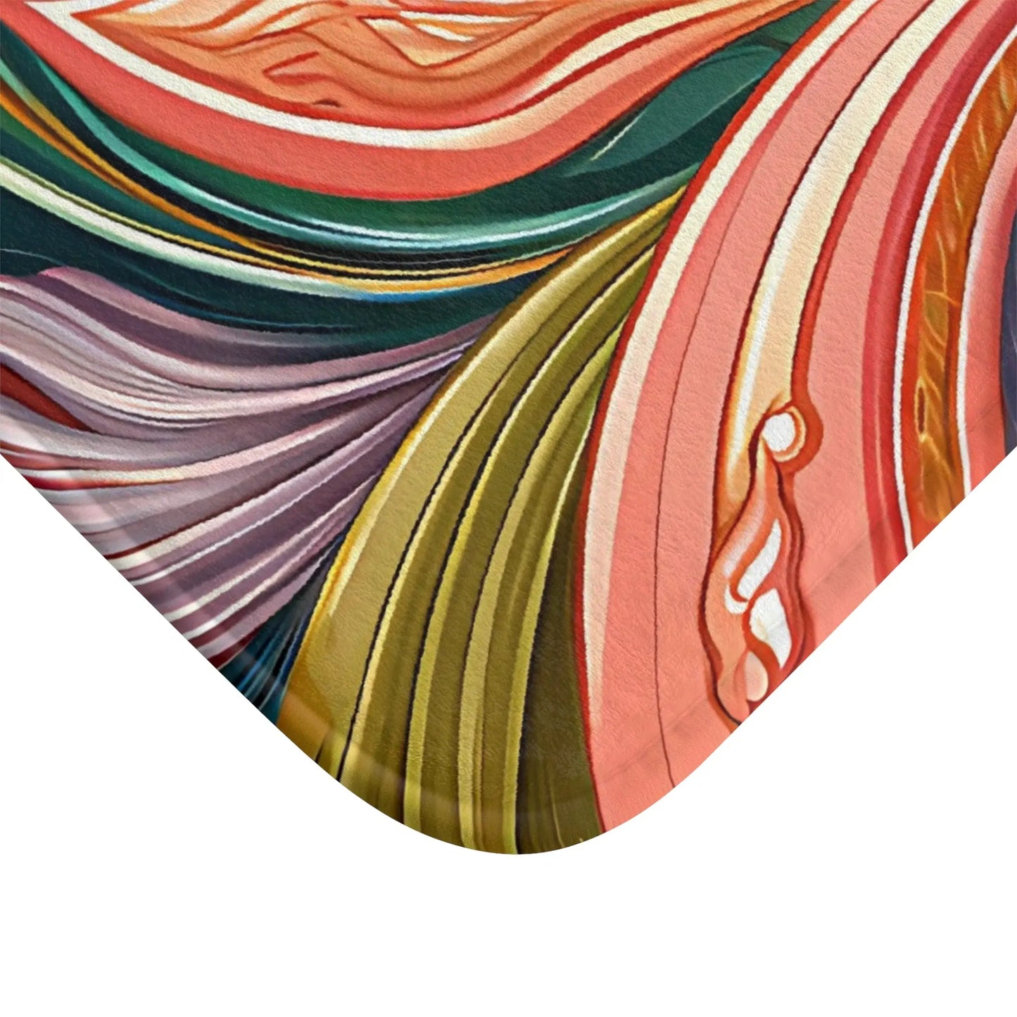 Colorful Abstract Bath Mat