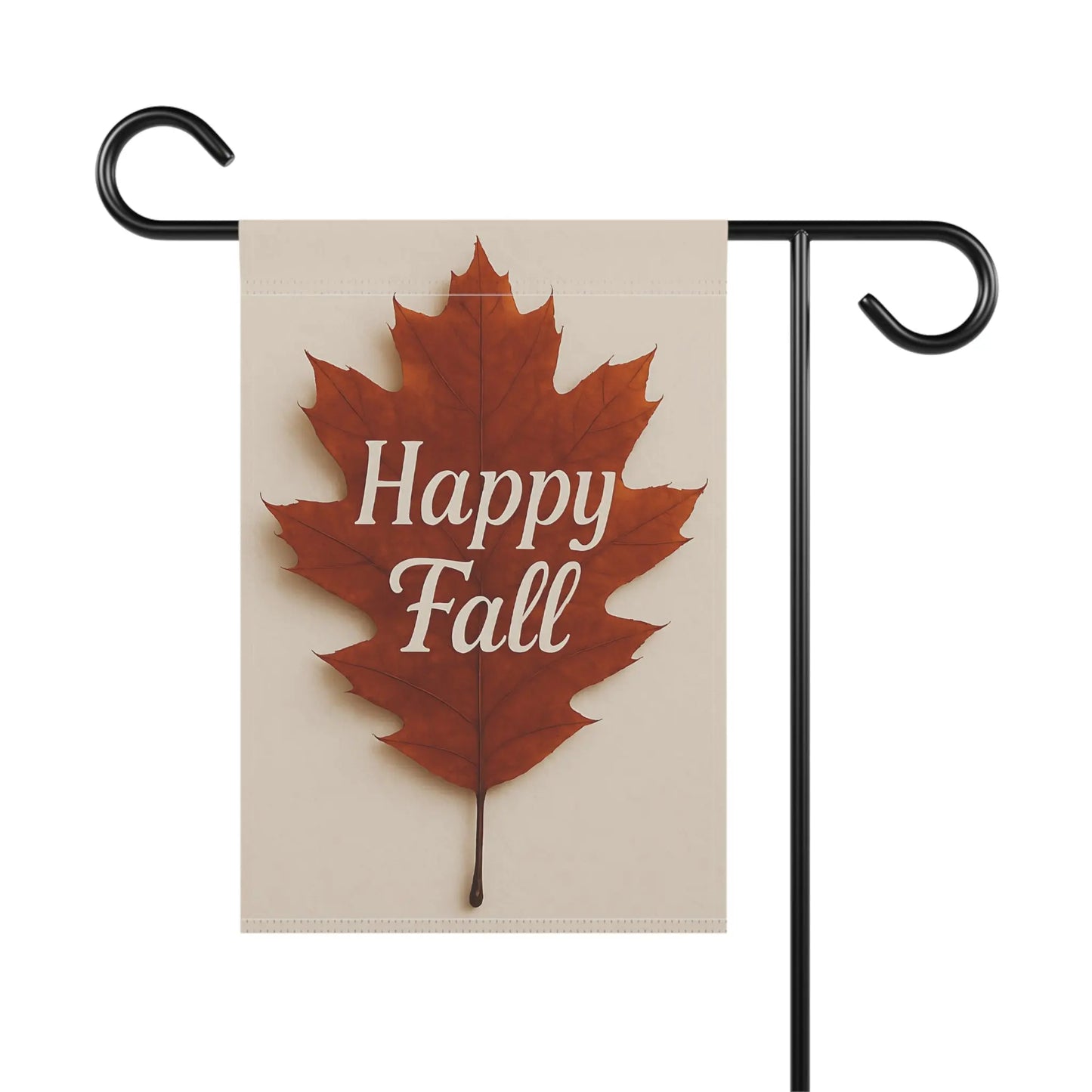 Happy Fall Leaf Garden Banner