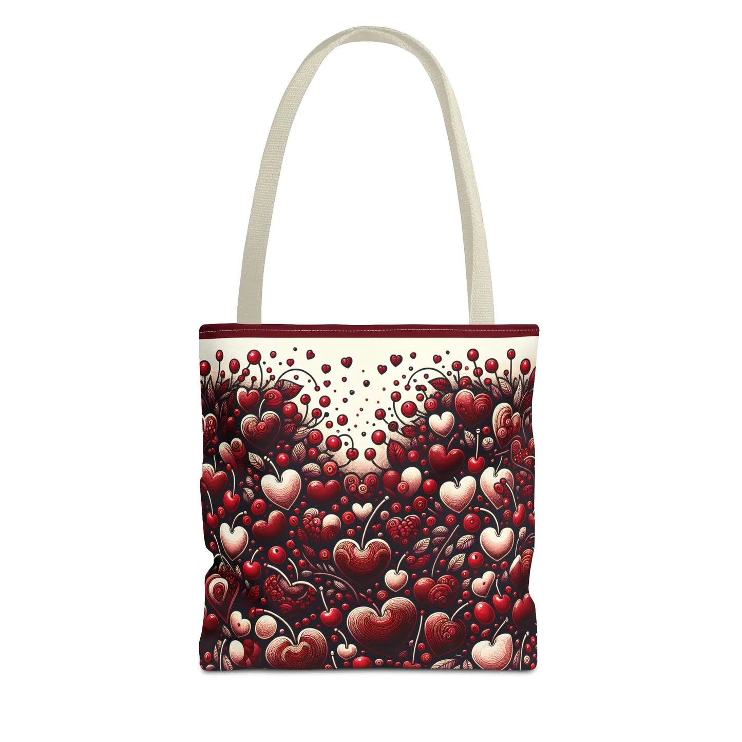 Cherry Hearts Tote Bag