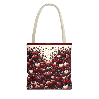 Cherry Hearts Tote Bag