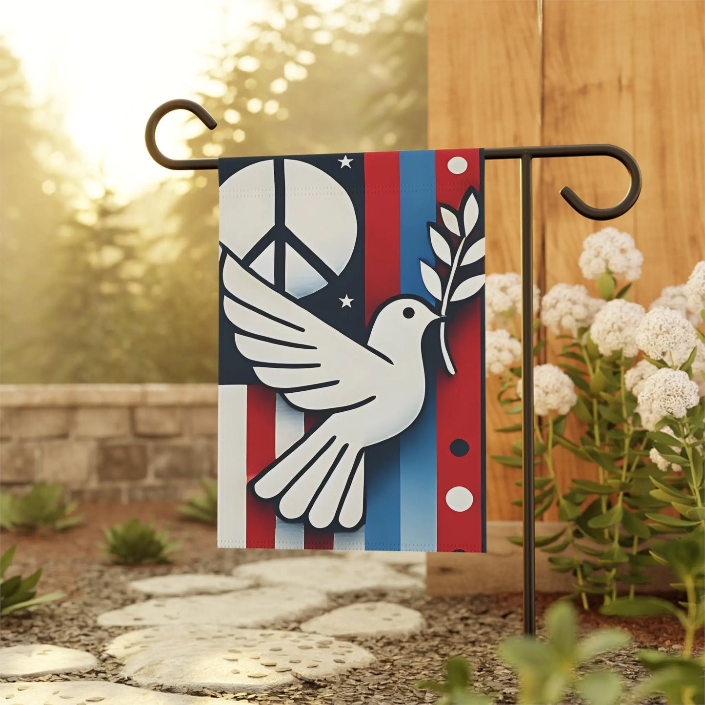 Peace Dove Garden Banner