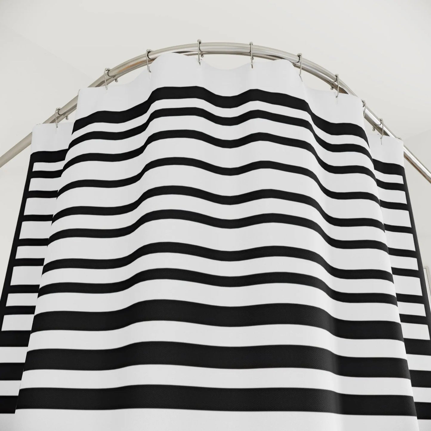 Monochrome Stripes Shower Curtains