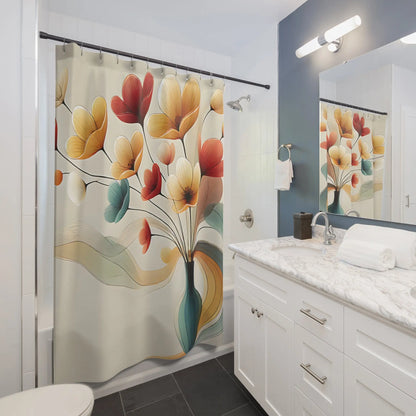 Whimsical Floral Shower Curtain