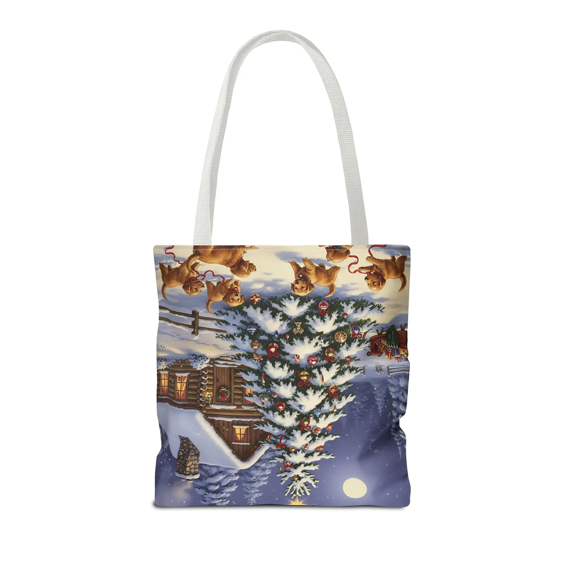 Christmas Cute Puppies Tote Bag