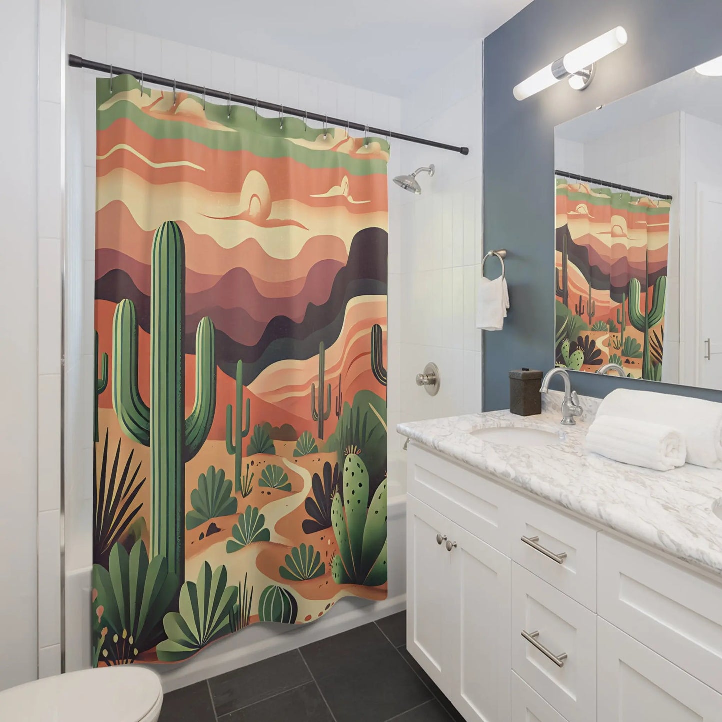 Desert Sunset Shower Curtains