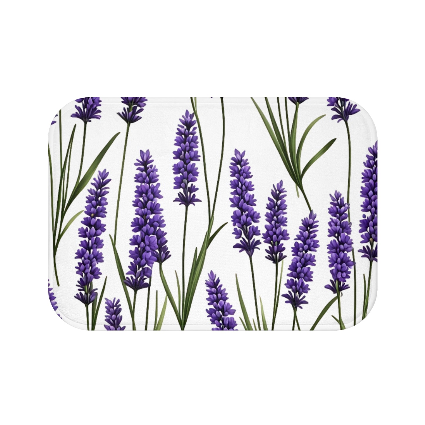 Lavender Floral Bath Mat
