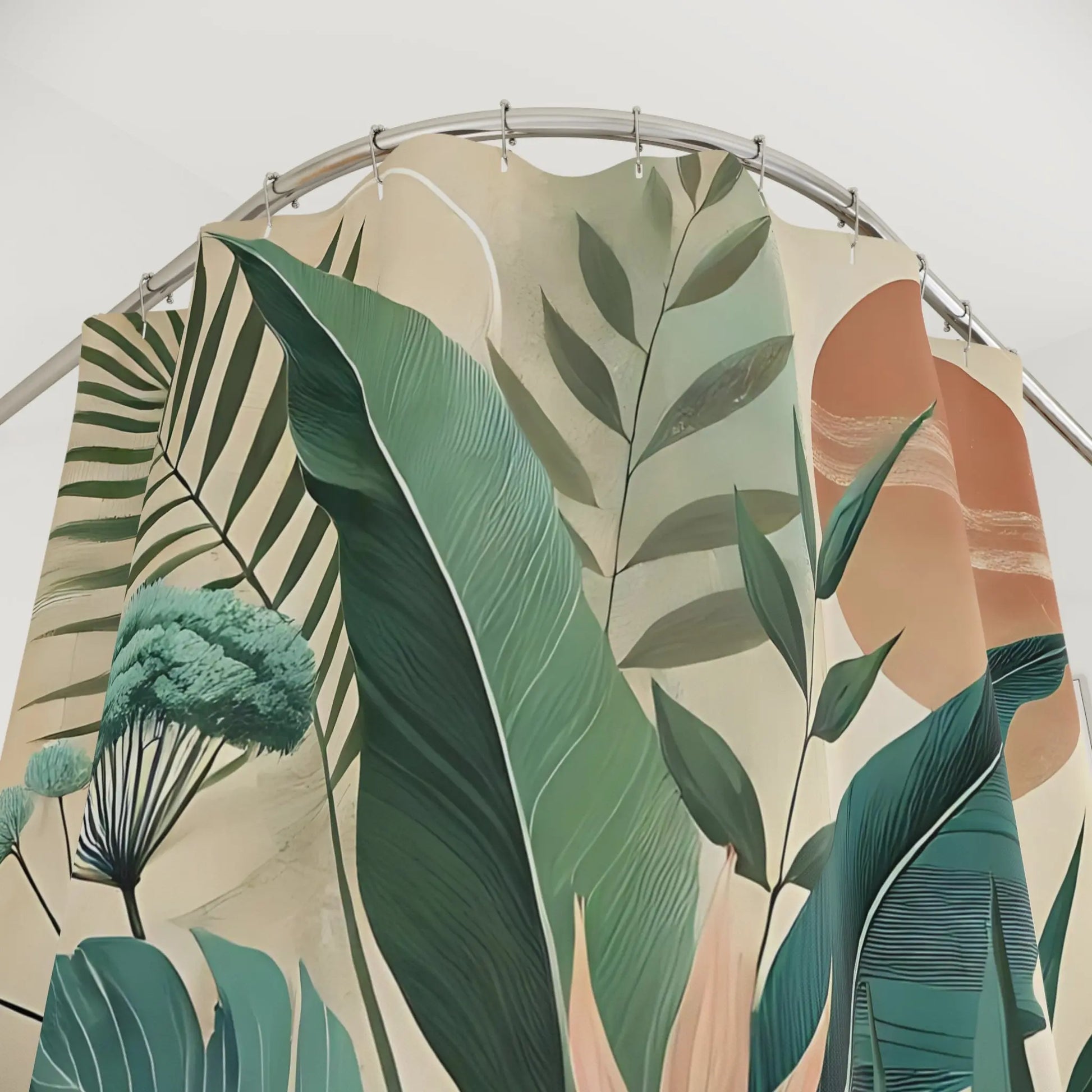 Tropical Leaf Shower Curtain