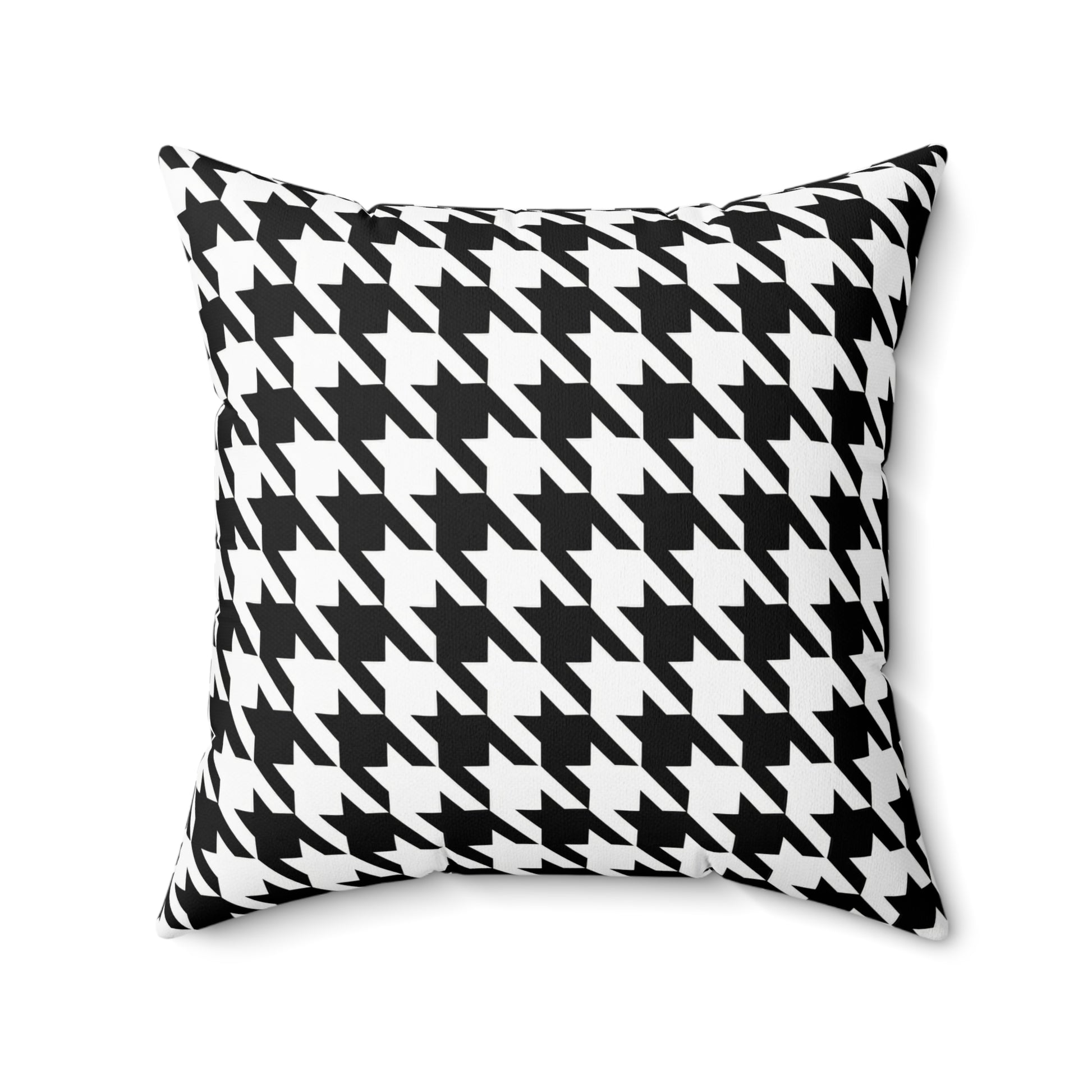 Houndstooth Black & White Decorative Pillow2