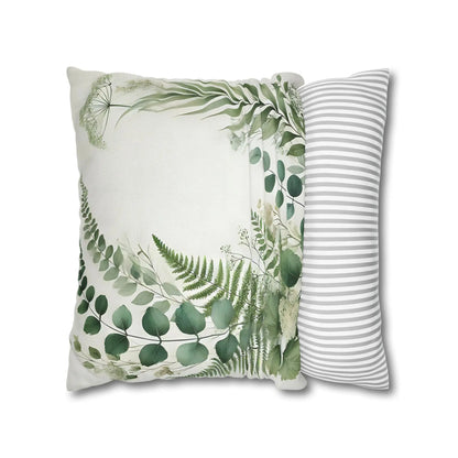 Botanical Pillowcase with Fern Design
