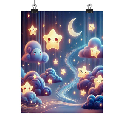 Dreamy Sky Matte Vertical Posters
