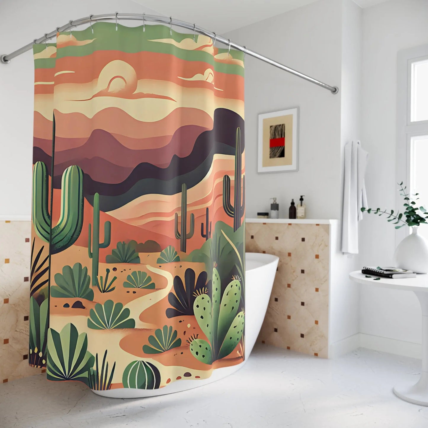 Desert Sunset Shower Curtains