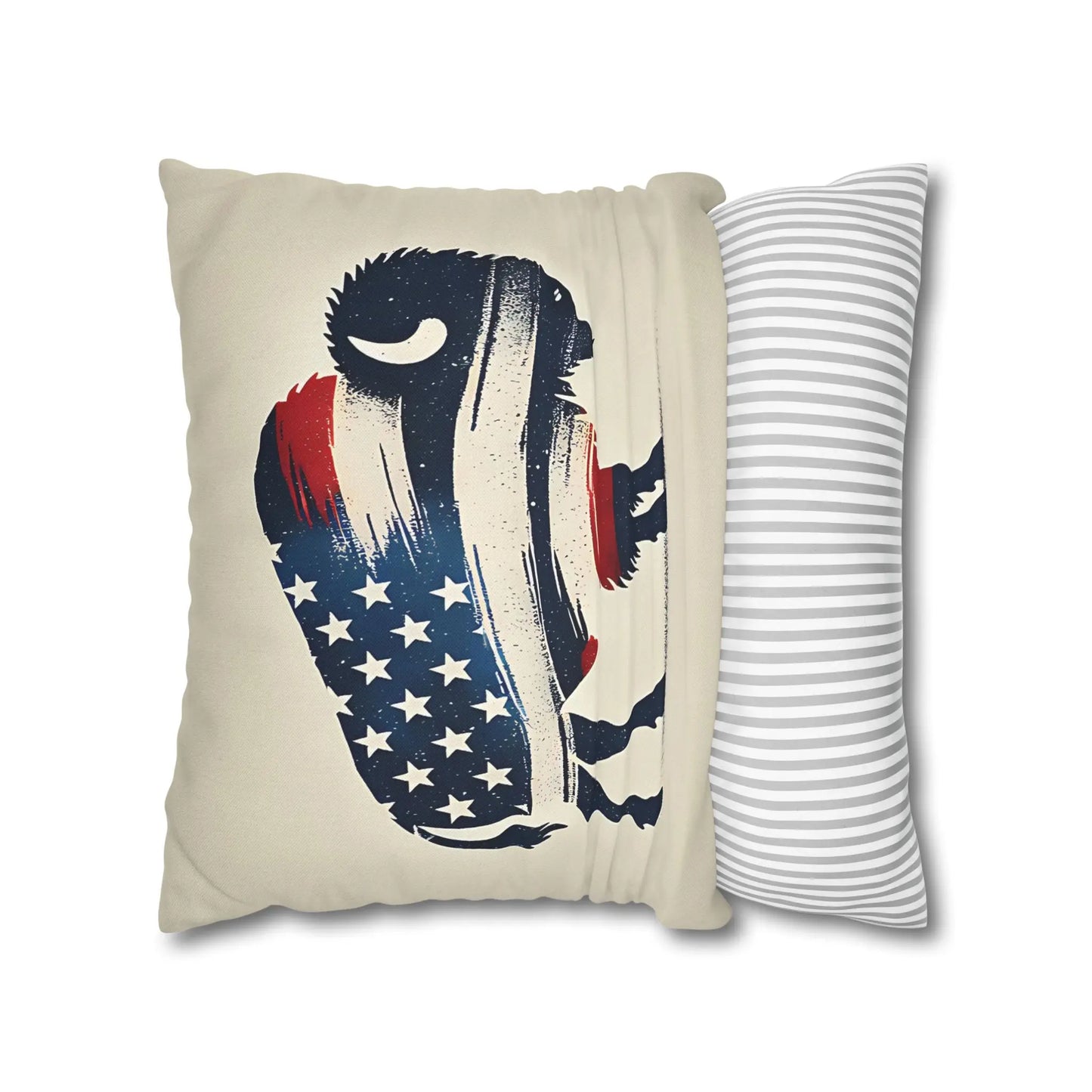 American Flag Buffalo Pillowcase