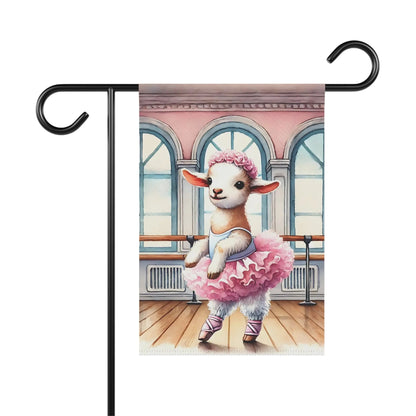 Ballet Lamb Garden Flag