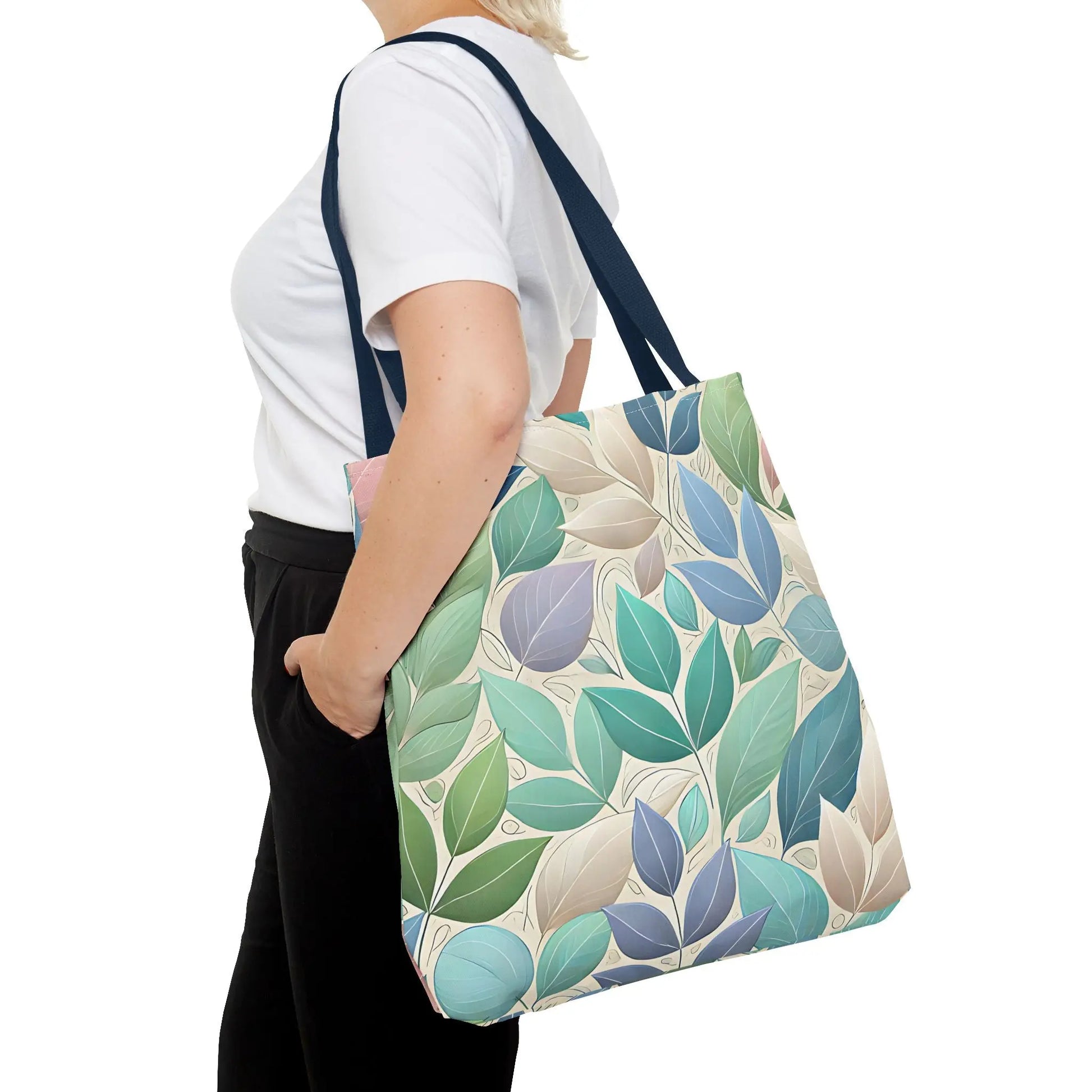 Pastel Leaf Tote Bag
