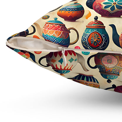 Teapot Collection Pillow
