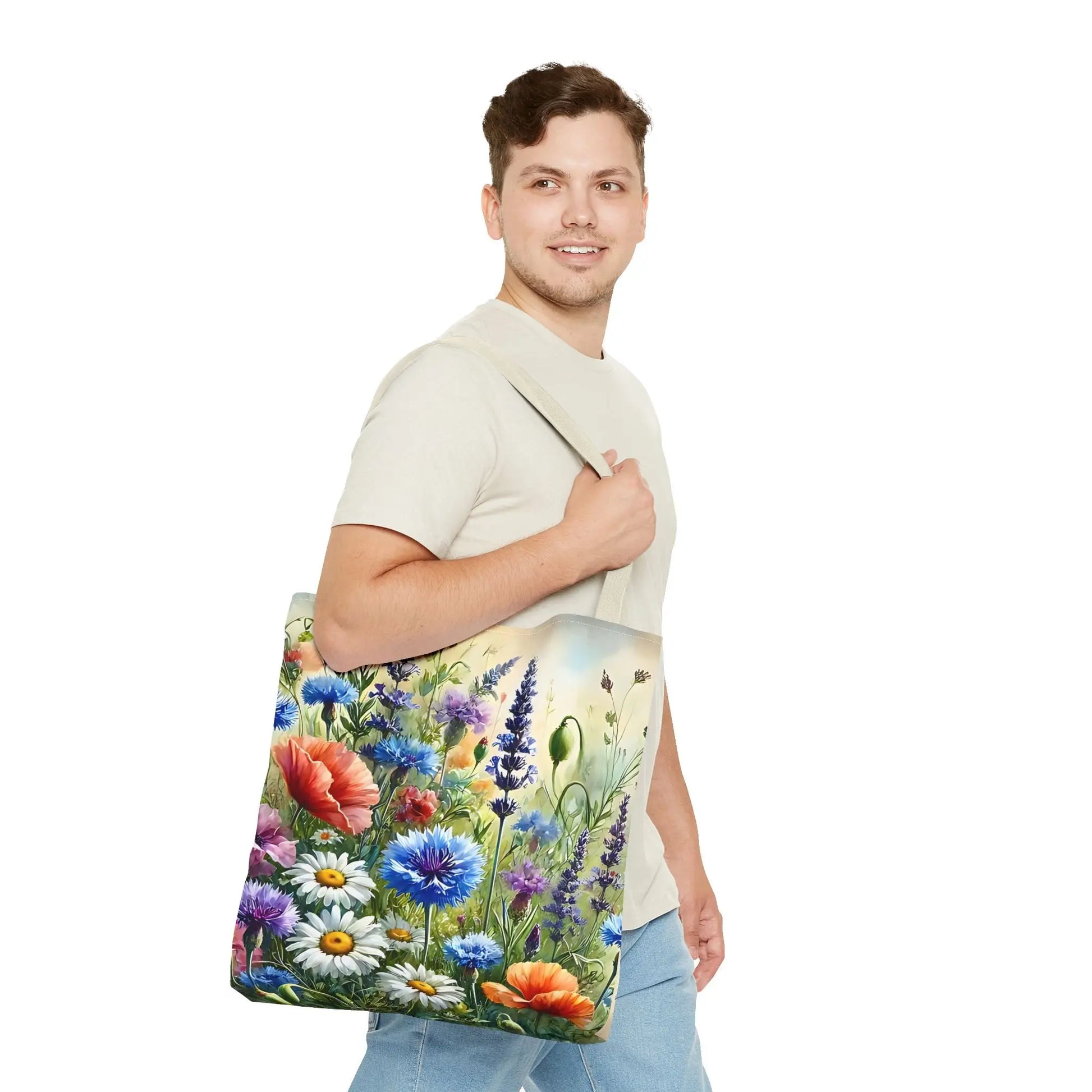 Vibrant Floral Tote Bag