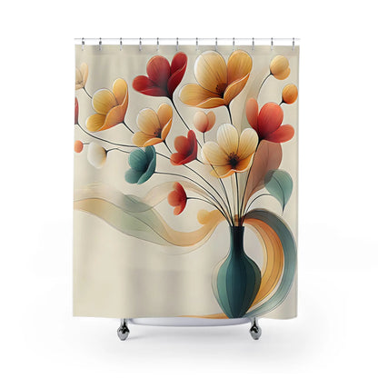 Whimsical Floral Shower Curtain