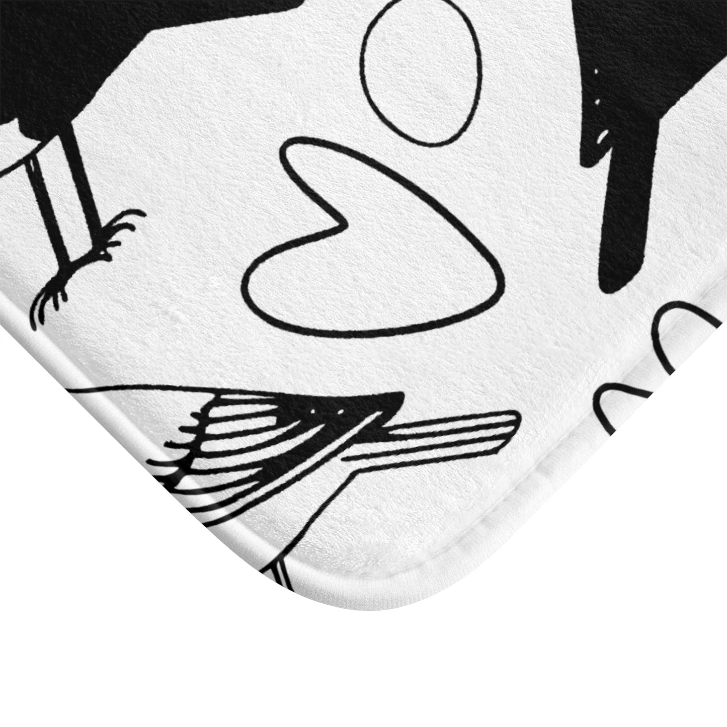 Chic Bird Print Bath Mat