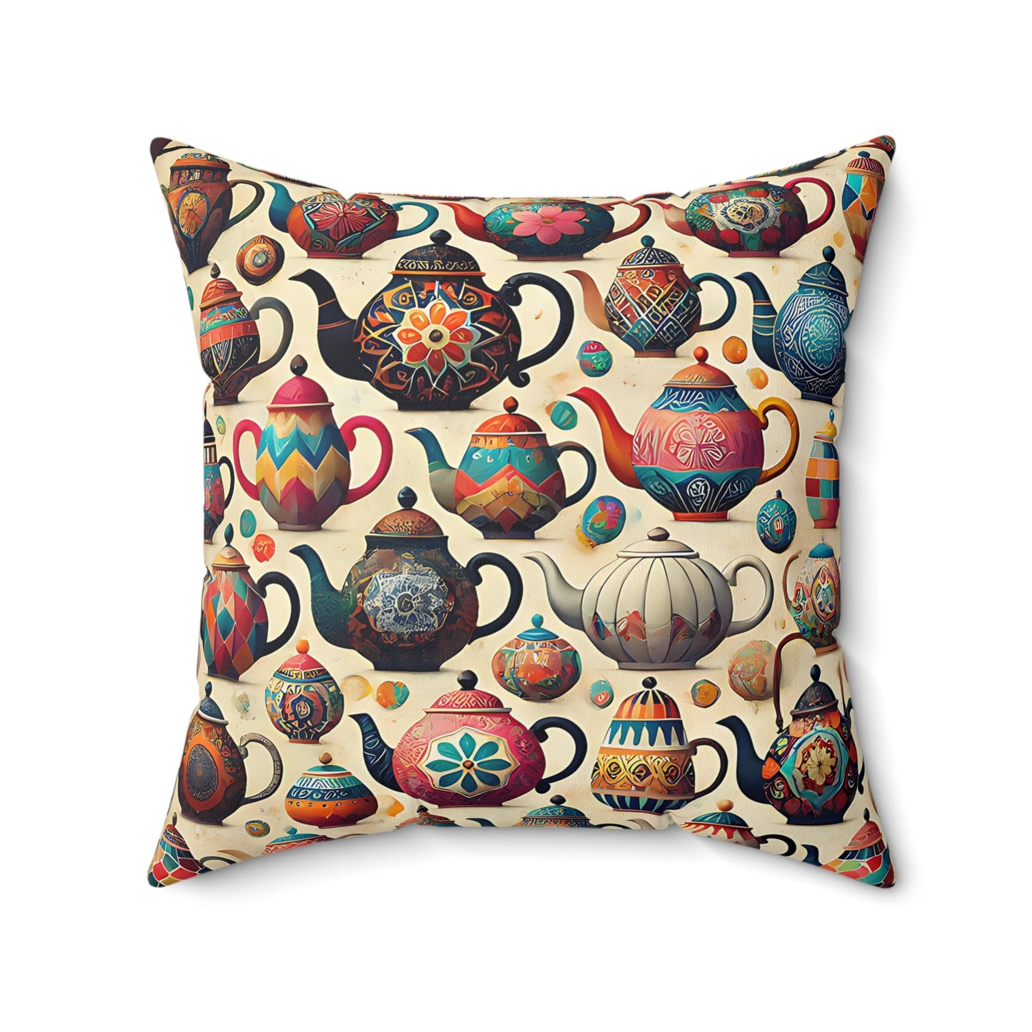 Teapot Collection Pillow
