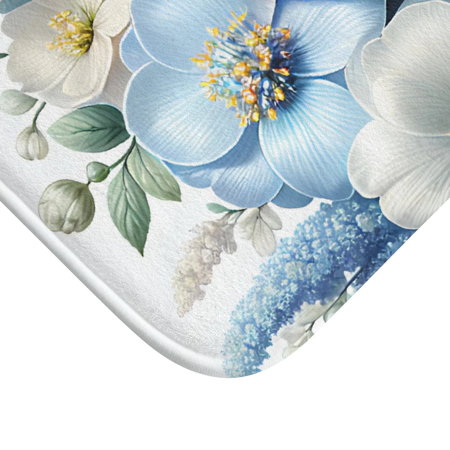 Floral Heart Bath Mat