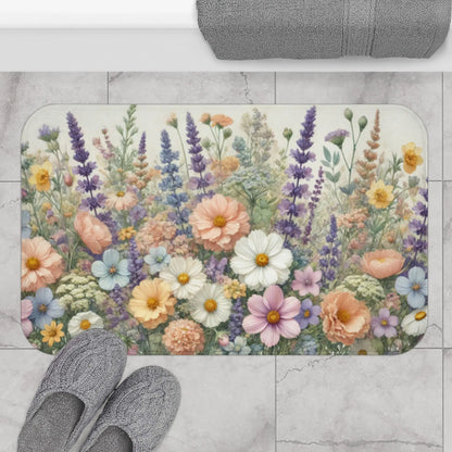 Wildflower Garden Bath Mat