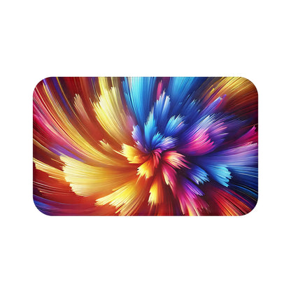 Vibrant Color Burst Bath Mat