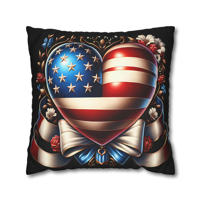 Patriotic Heart Pillowcase