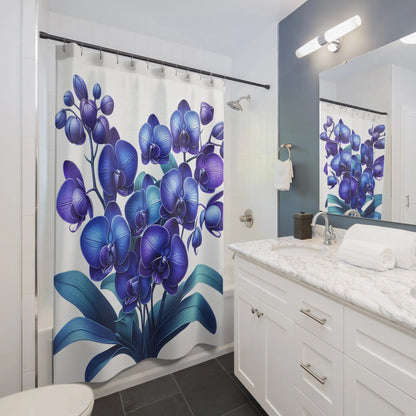 Blue Orchid Shower Curtain
