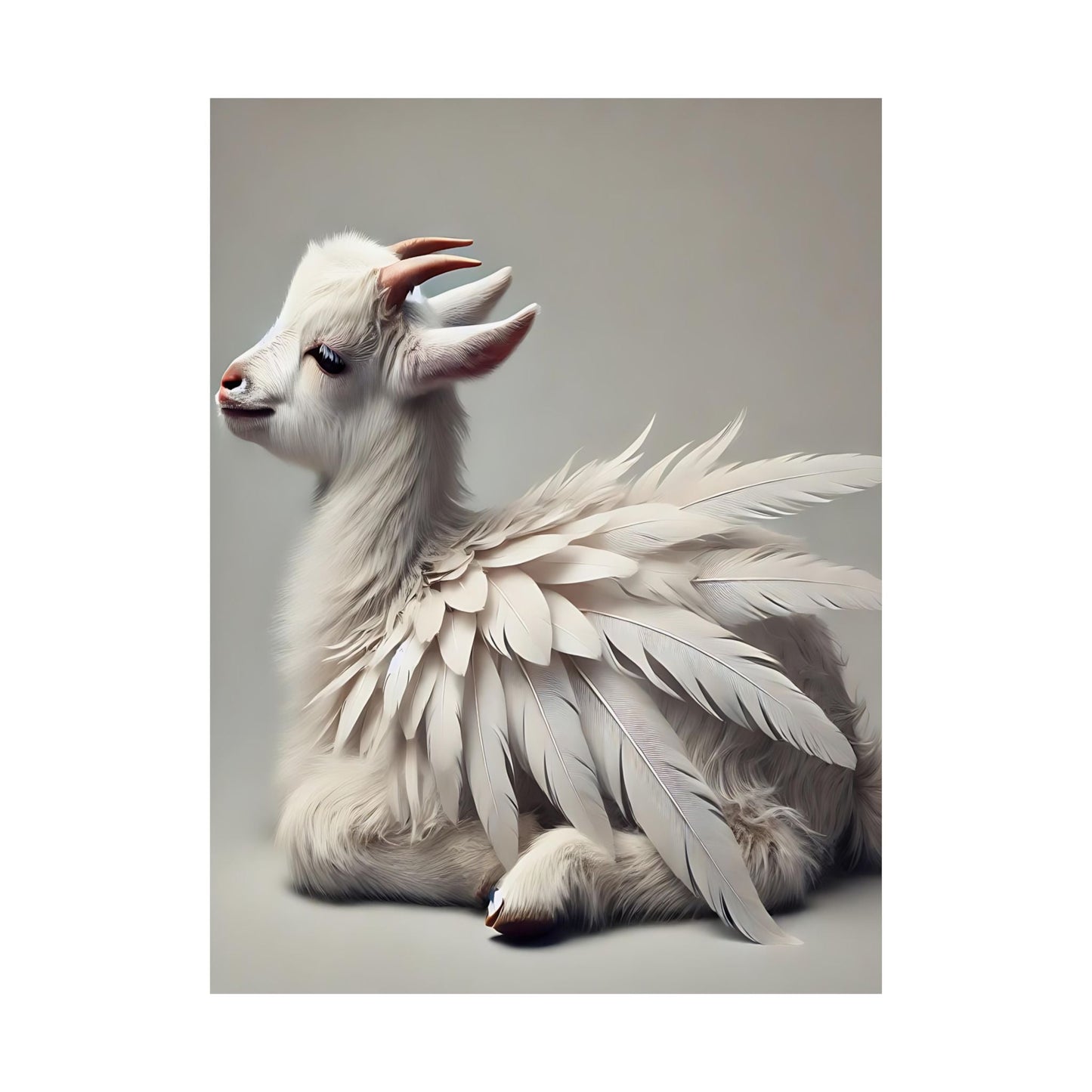 Whimsical Goat Art Print