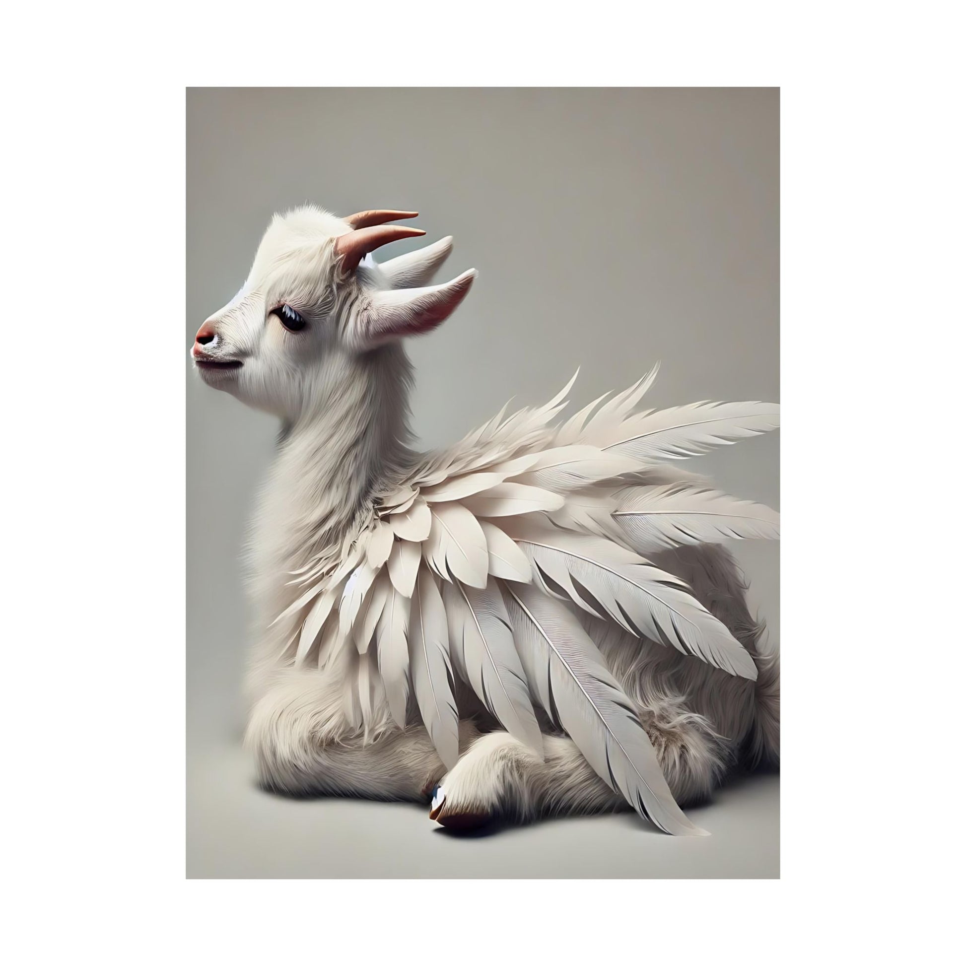 Whimsical Goat Art Print