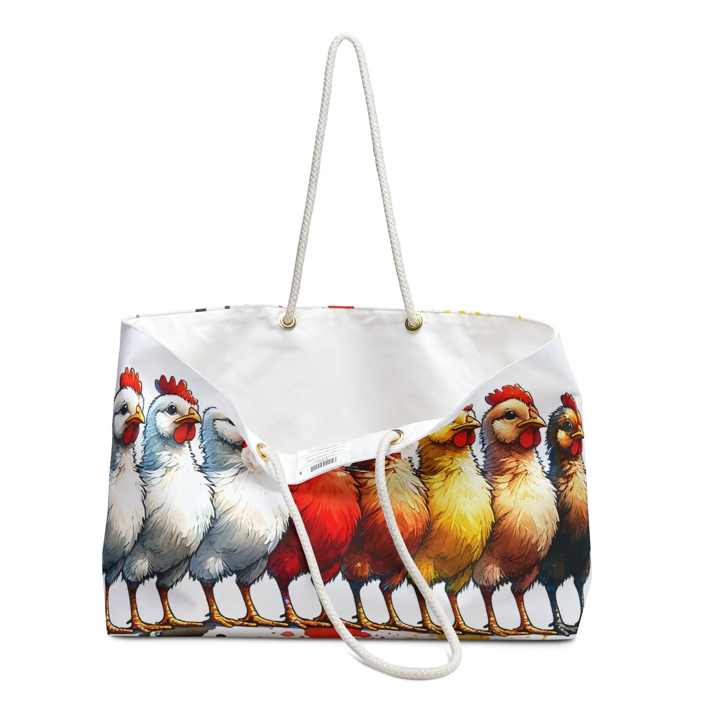 Colorful Chicken Weekender Bag