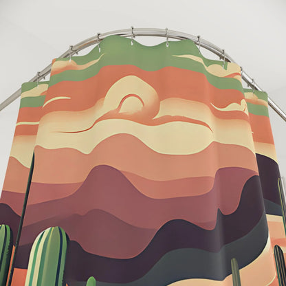 Desert Sunset Shower Curtains