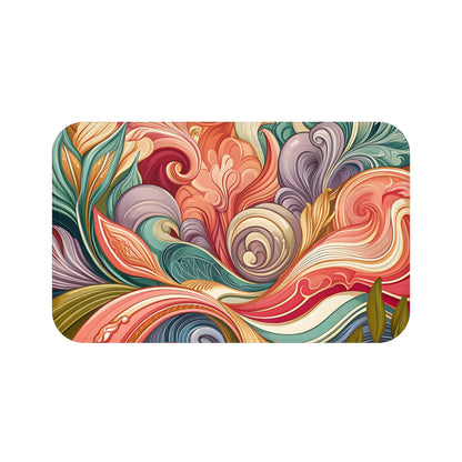 Colorful Abstract Bath Mat