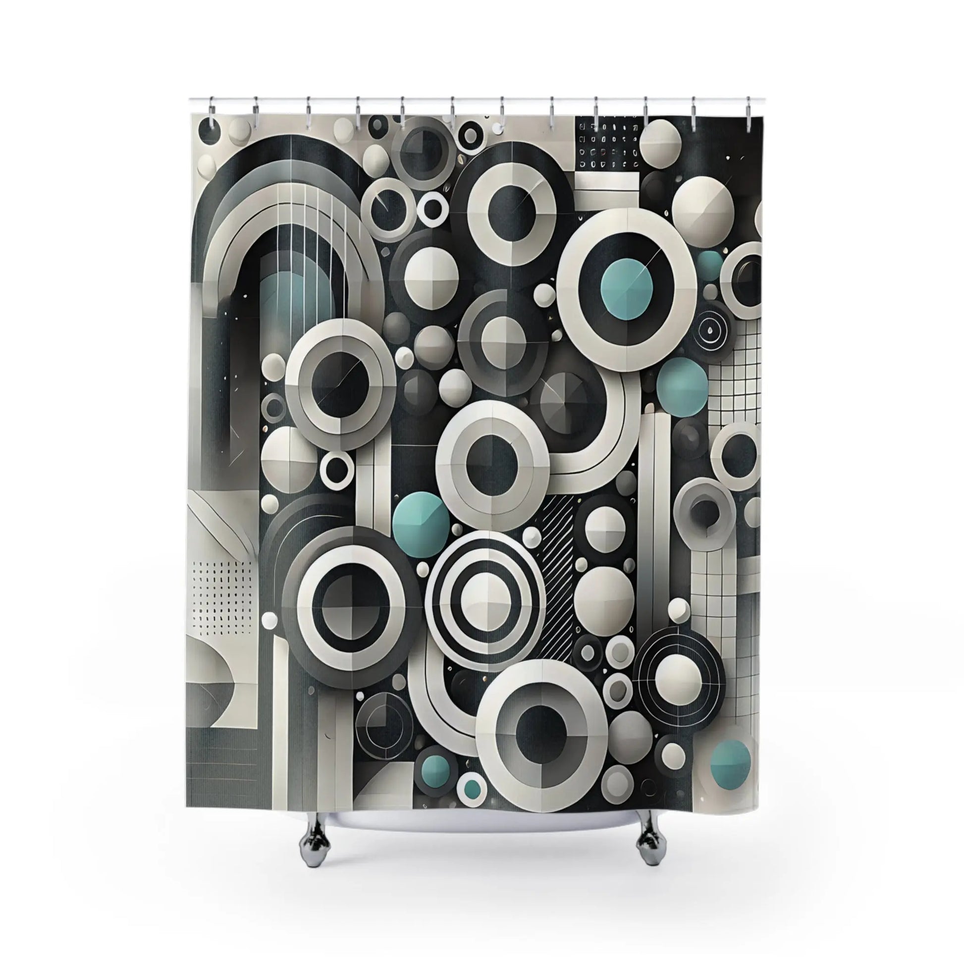 Abstract Elements Design Shower Curtain