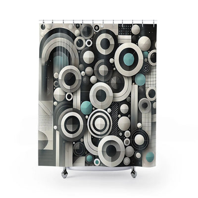 Abstract Elements Design Shower Curtain