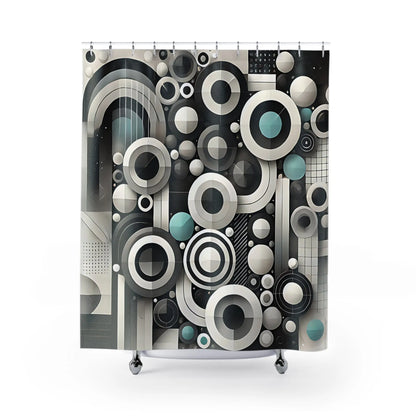 Abstract Elements Design Shower Curtain