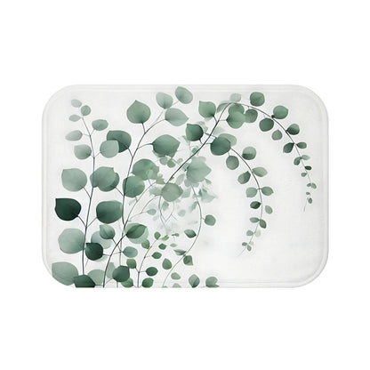 Elegant Greenery Bath Mat