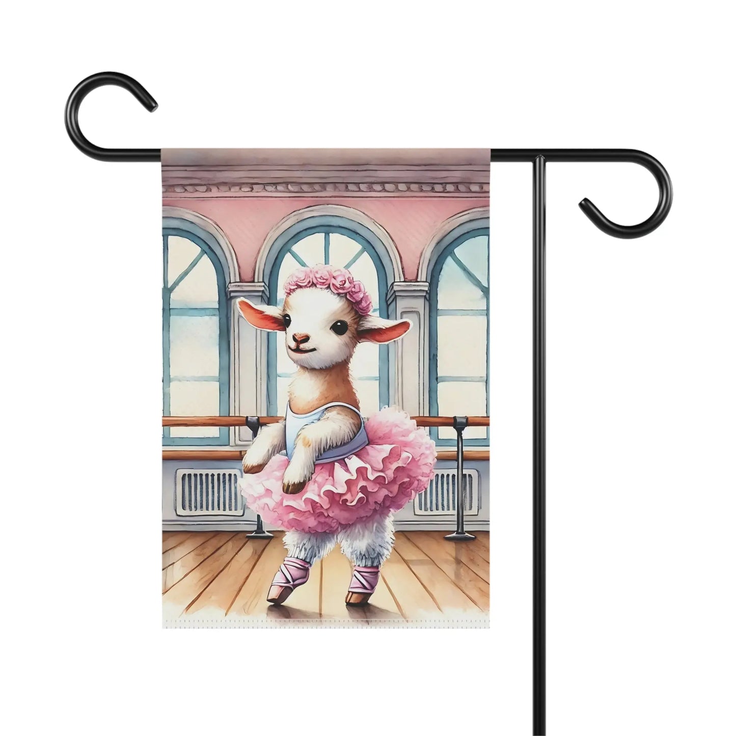 Ballet Lamb Garden Flag