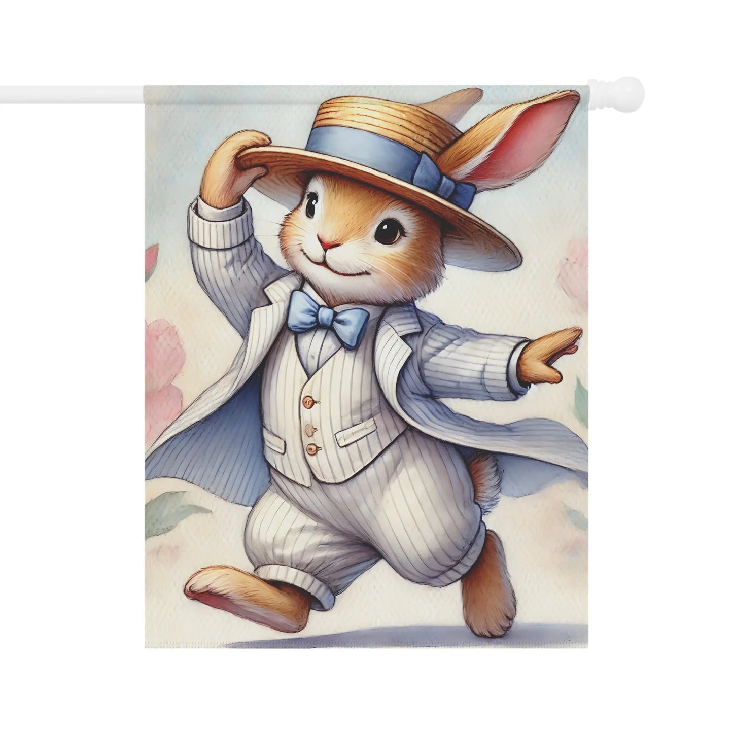Banner Easter Bunny Dressd in a Fancy Easter Suit Strutting...
