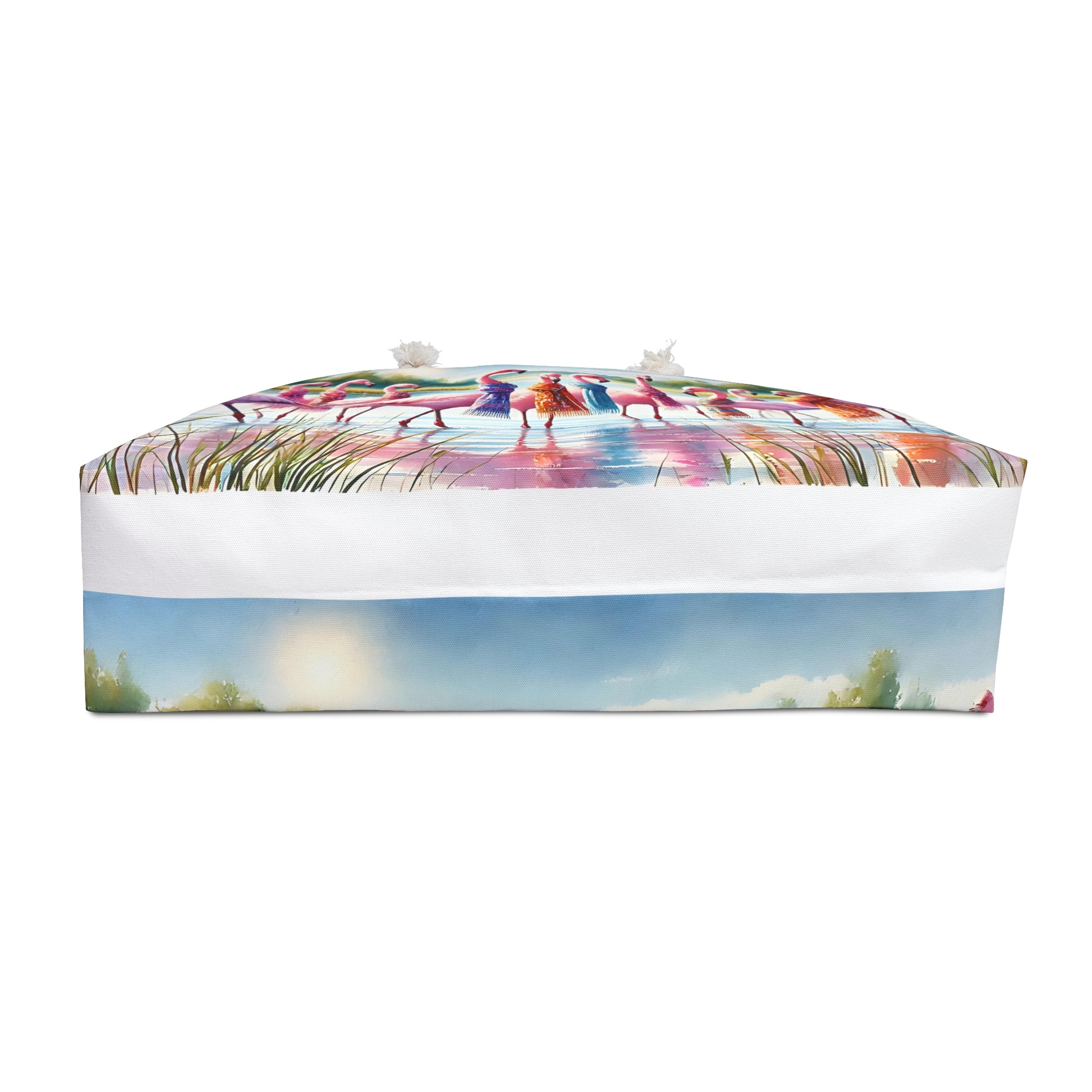 Colorful Flamingo Weekender Bag
