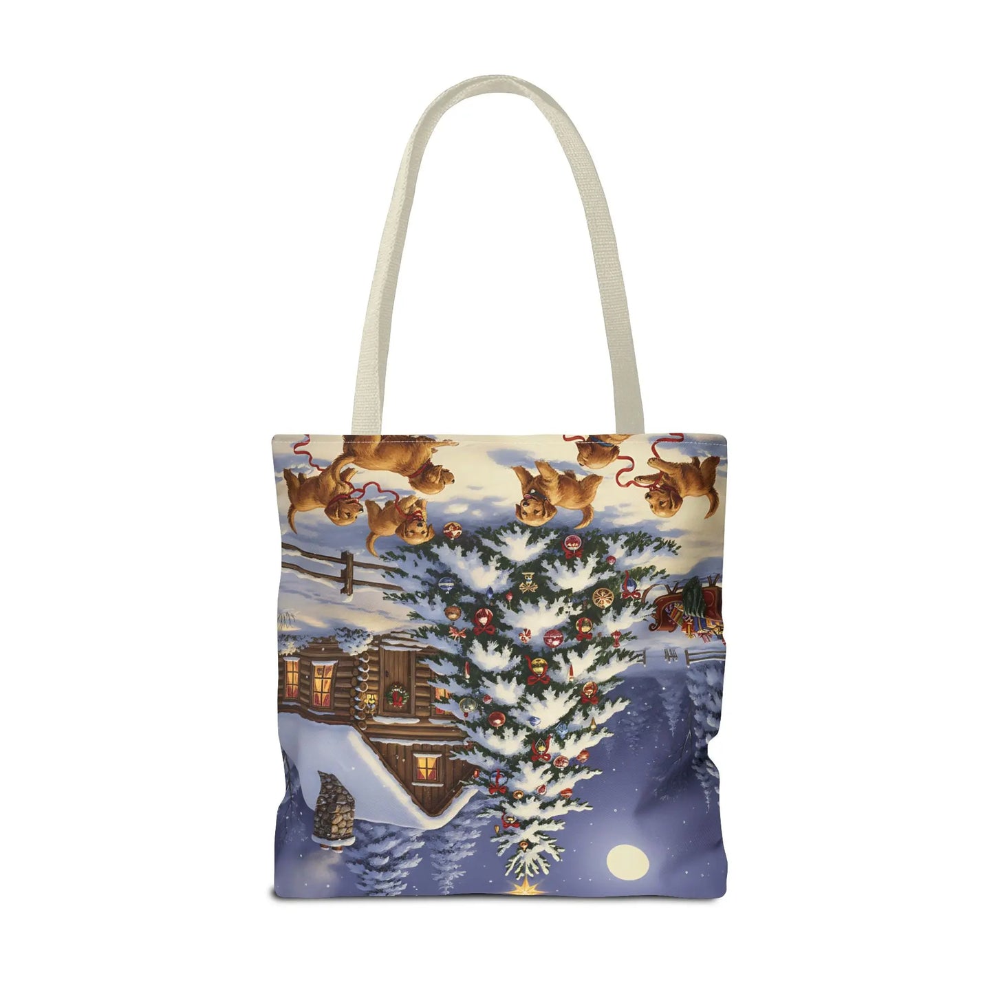 Christmas Cute Puppies Tote Bag