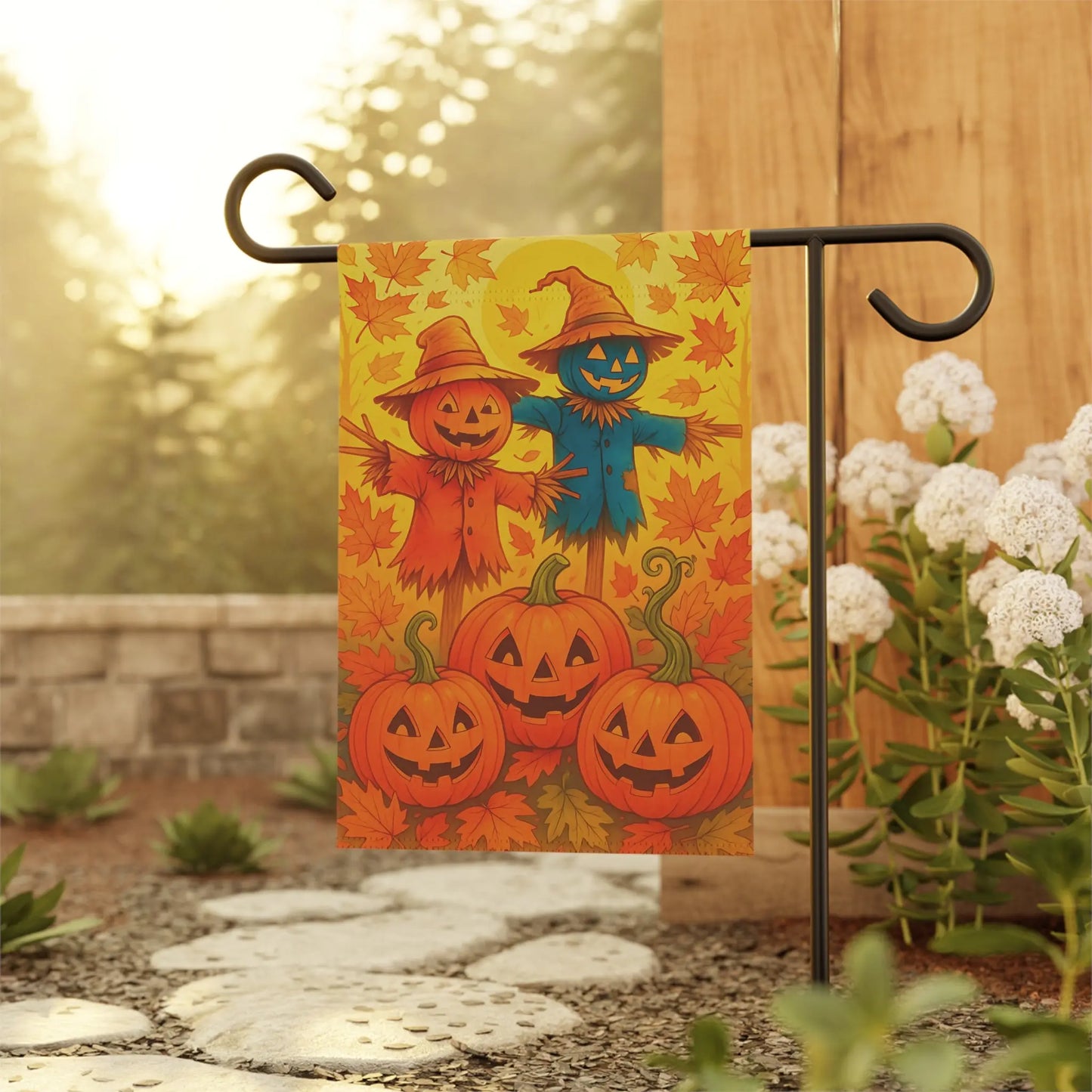Autumn Halloween Garden Flag