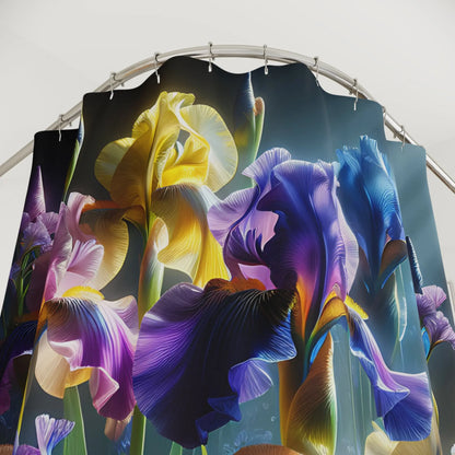 Iris Flowers Shower Curtain