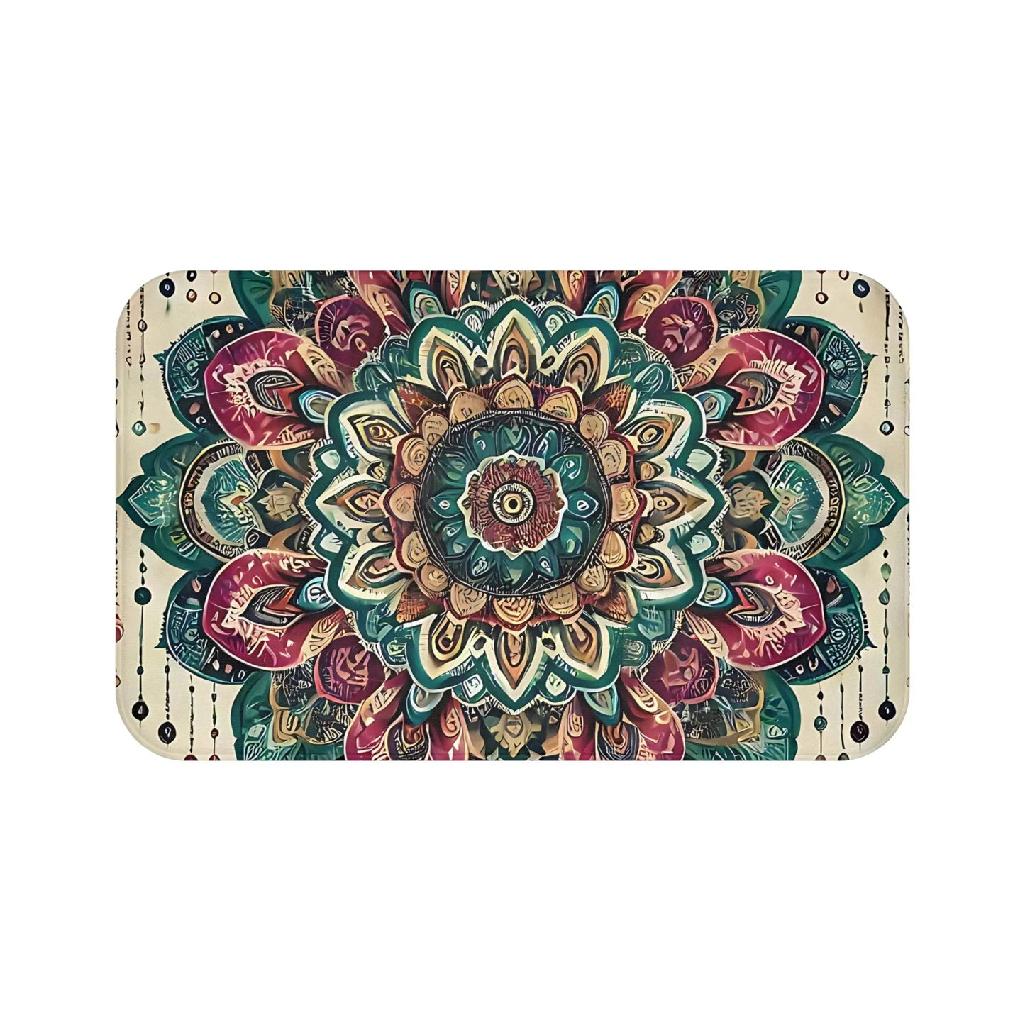 Mandala Floral Bath Mat