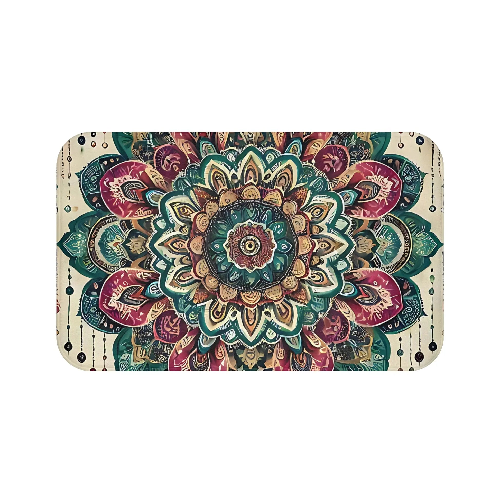 Mandala Floral Bath Mat
