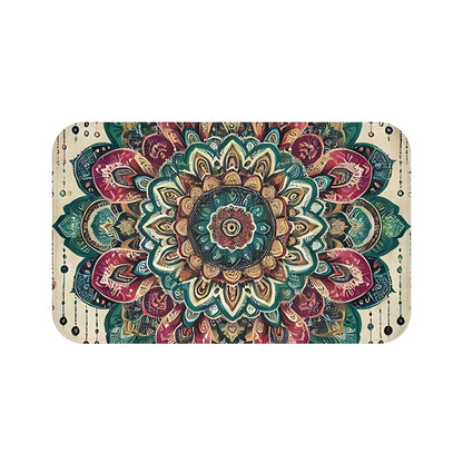 Mandala Floral Bath Mat